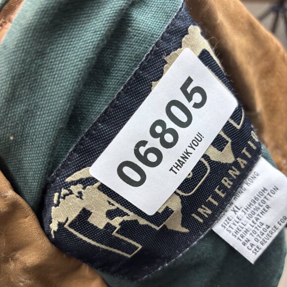Vintage FLUID Int Chore Jacket Mens XL Green Sun Faded Barn Coat 90s - Picture 8 of 8